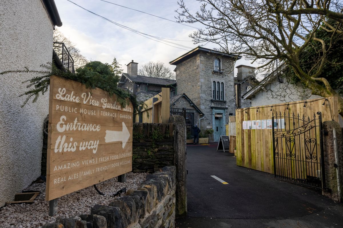 The Lake View Garden Bar in Bowness-on-Windermere