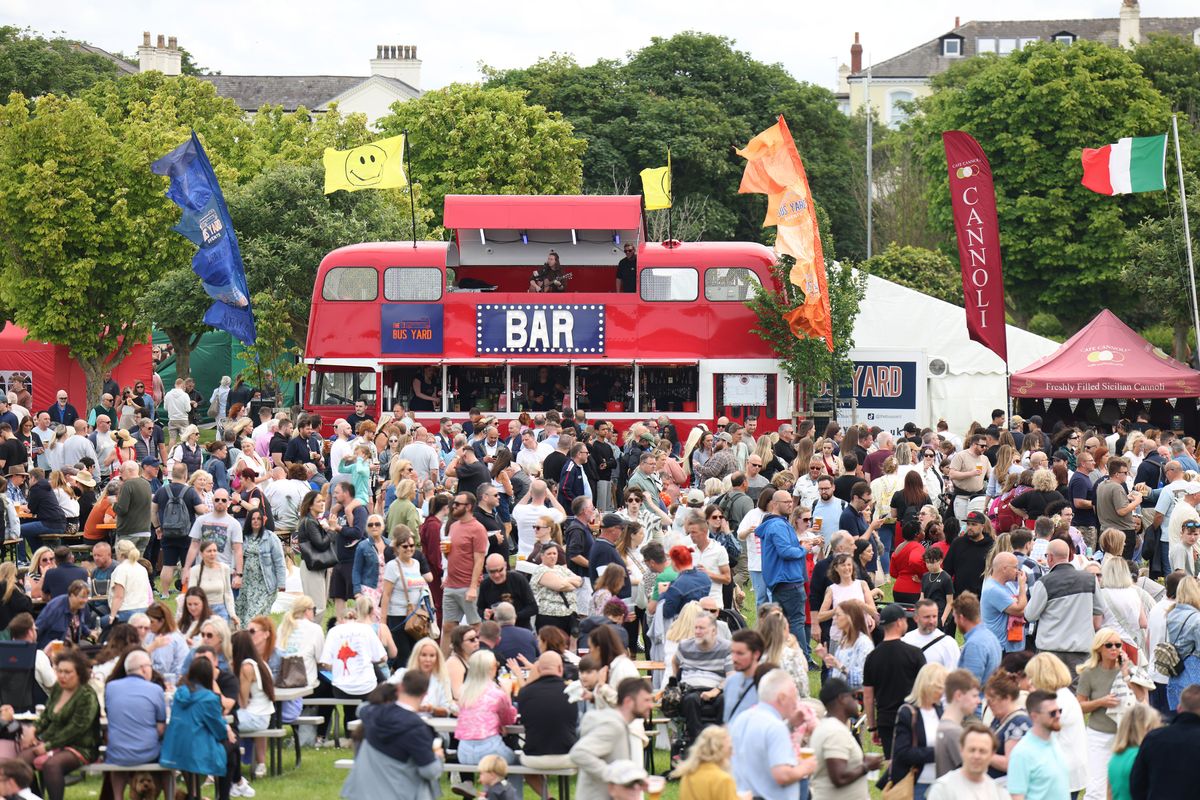Large crowds enjoying Southport Food and Drink Festival