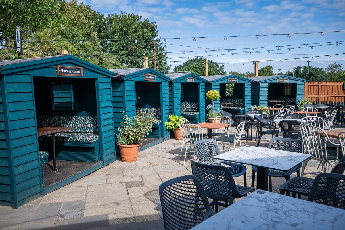 The outside garden area of Greene King's The Bell at Bredhurst has had a full makeover, with improvements to the pergola, huts and lighting.