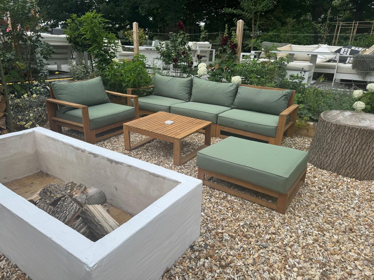 The comfortable outdoor seats at The Martins