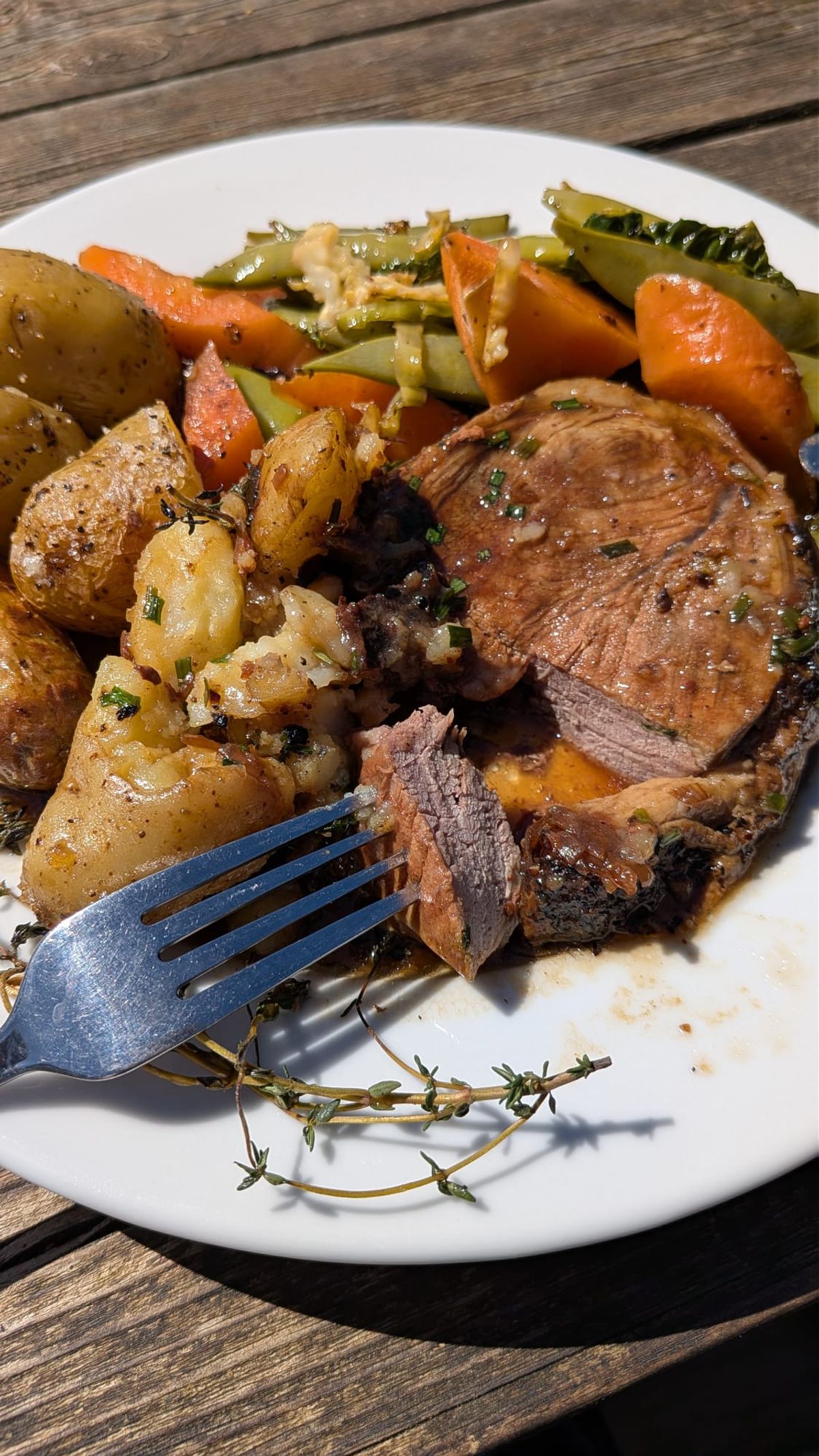The lamb hot pot was delicious and flavourful