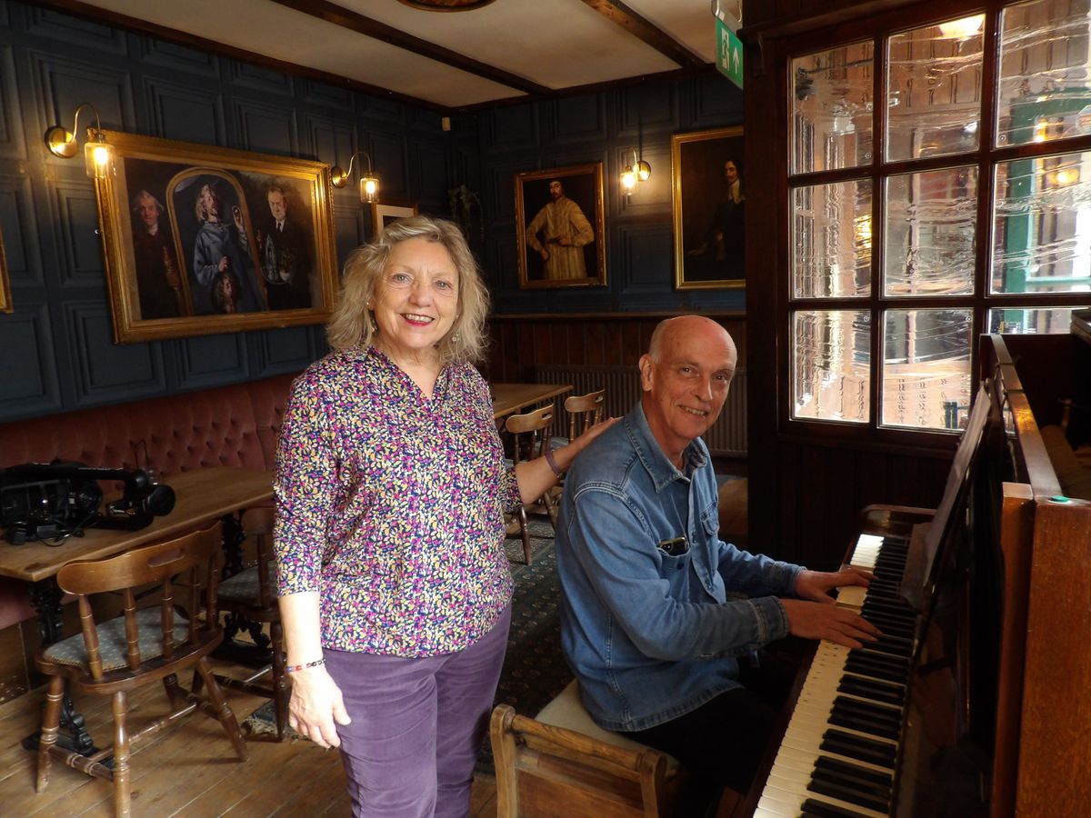 Felicity and Geoff Clark at The Eliot Arms in St Germans
