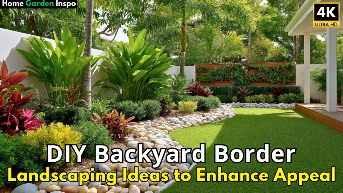 DIY Backyard Border Landscaping Ideas to Enhance Appeal