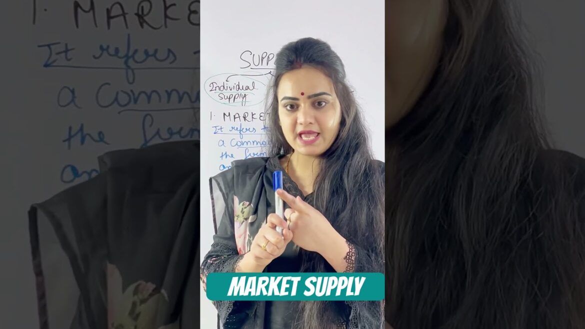 SUPPLY | MARKET SUPPLY | INDIVIDUAL SUPPLY | ECONOMICS | statistics #exams #imp #ncert #cbse #viral