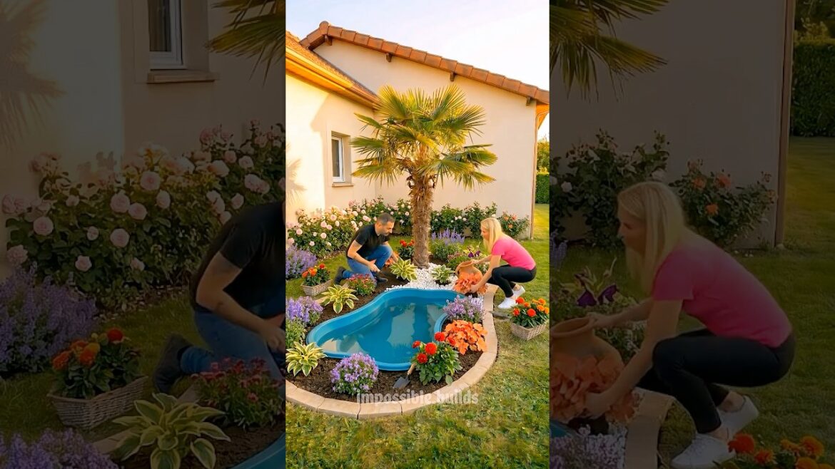 DIY Luxury Garden Transformation | Adding Koi Fish to Your Pond | Easy Backyard Makeover