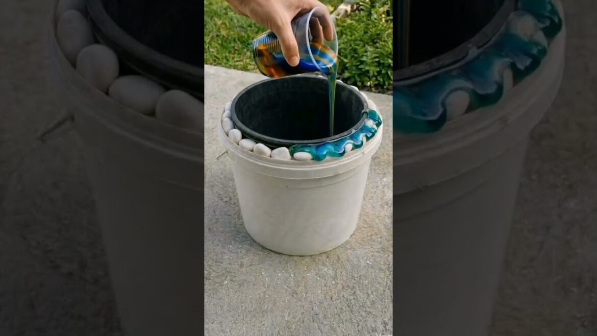 How to make decorative pots with epoxy