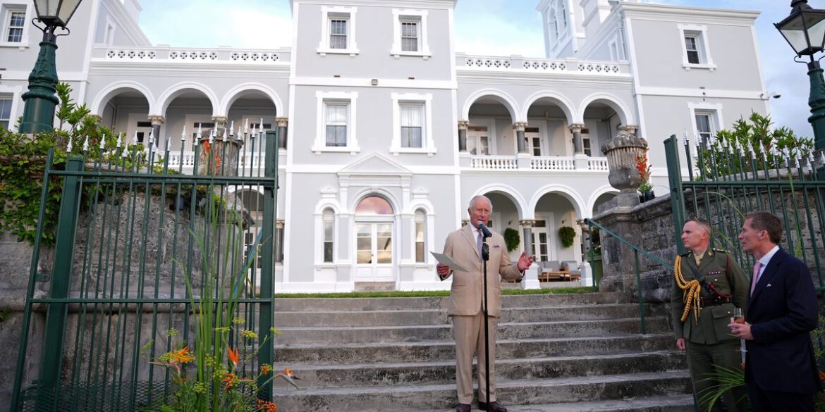 King Charles ends first full day in Bermuda with garden party King Charles ends first full day in Bermuda with garden party