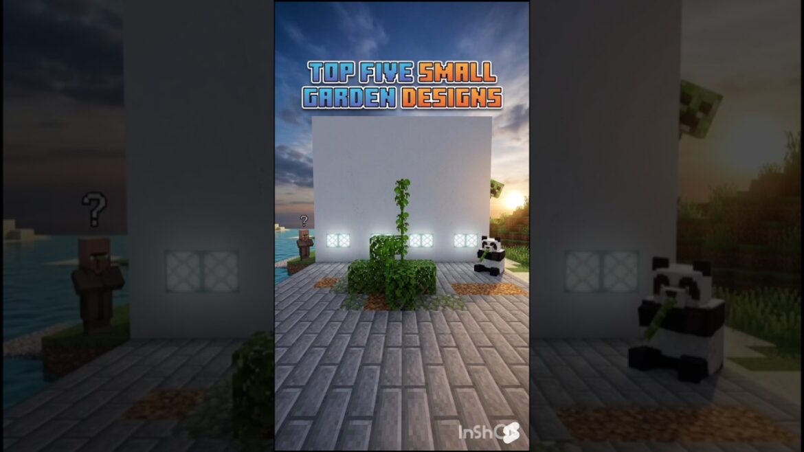 TOP 5 MINECRAFT SMALL GARDEN DESIGNS! 🌿✨ TOP 5 MINECRAFT SMALL GARDEN DESIGNS! 🌿✨