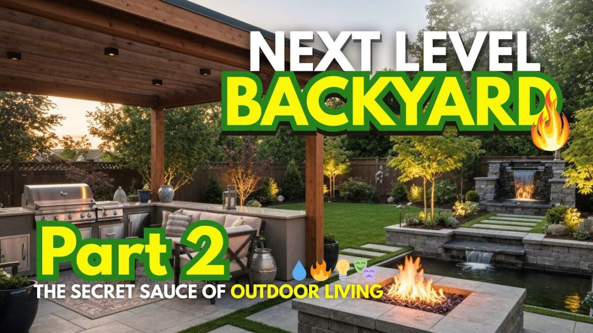 Outdoor Living Series Part 2: Water, Fire & Lighting That Transform Your Backyard