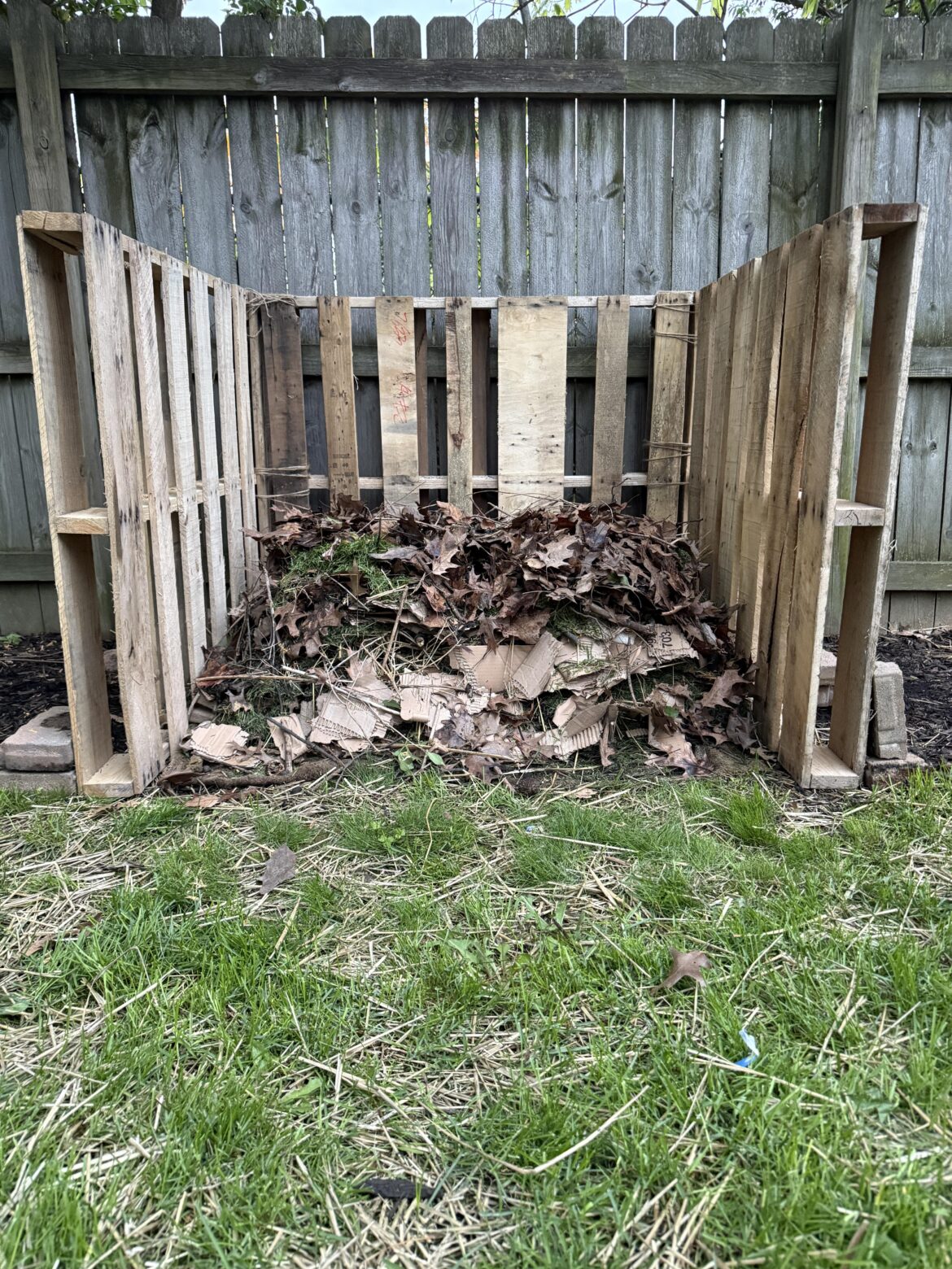 first timer’s “free-ish” compost bay first timer’s “free-ish” compost bay