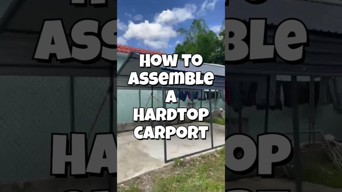 How to Assemble a Hardtop Carport #backyard #gardening #nature #garden #landscape