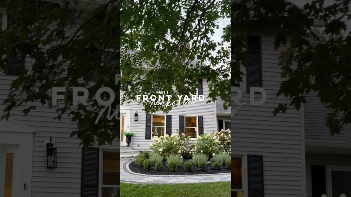 Part 1: Front Yard Makeover #landscape #frontyarddesign #renovation
