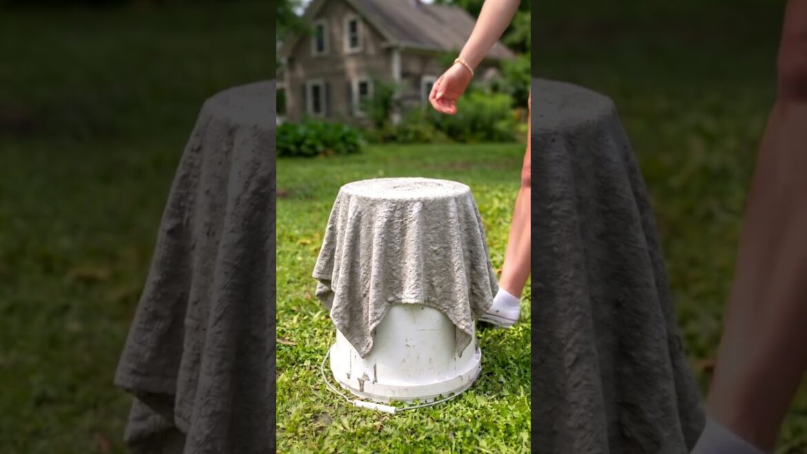 I Made a Flower Pot Using a Towel 🌿 I Made a Flower Pot Using a Towel 🌿