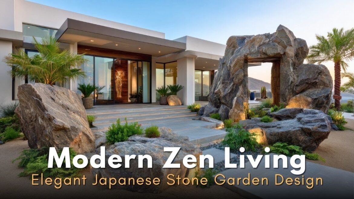 Modern Zen Living: Elegant Japanese Stone Garden Design Modern Zen Living: Elegant Japanese Stone Garden Design