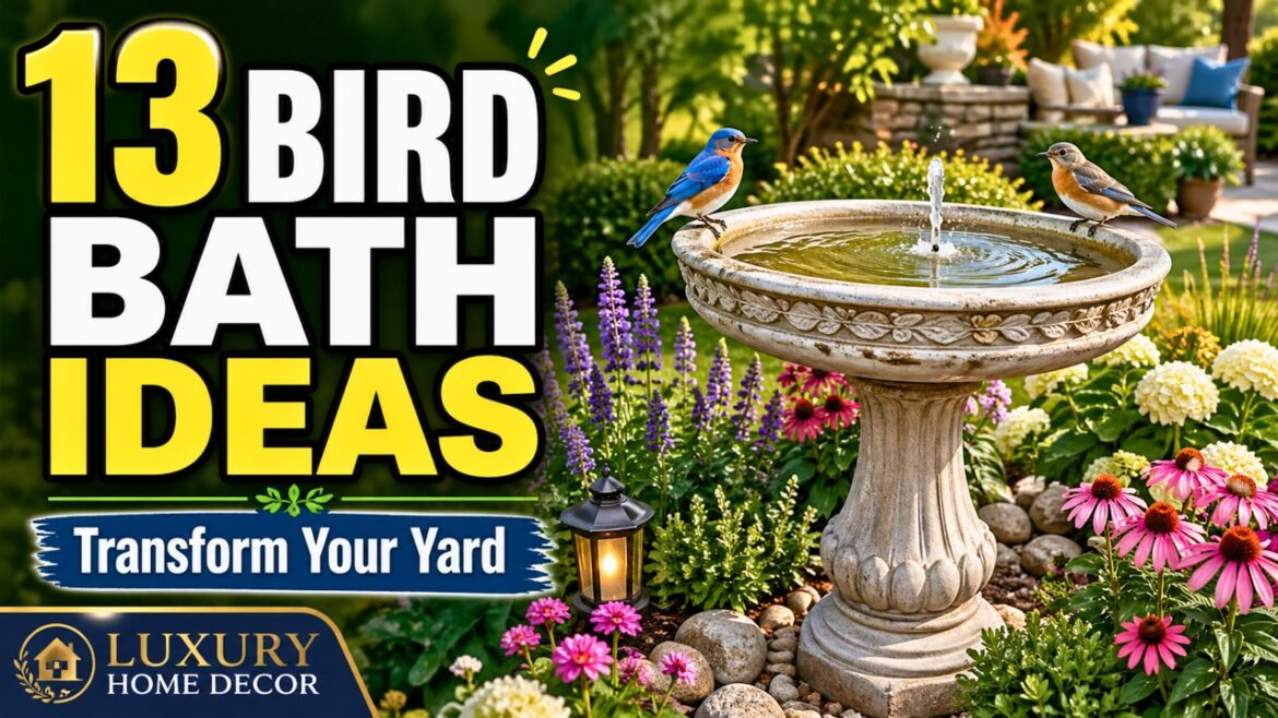 13 Bird Bath Landscaping Ideas to Transform Your Yard: How to Attract Birds to Your Outdoor Space