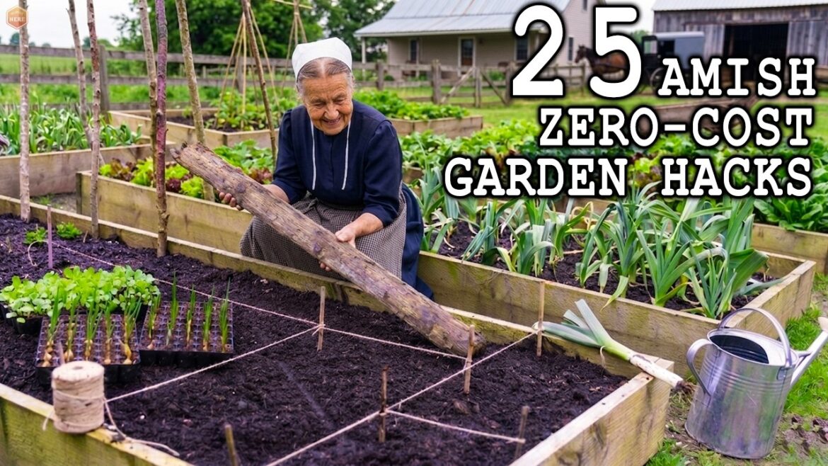 Amish 25 FREE Gardening Hacks You’ll Wish You Knew Sooner Amish 25 FREE Gardening Hacks You'll Wish You Knew Sooner