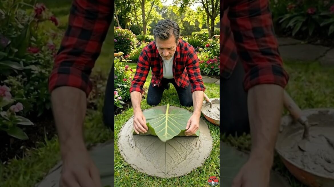 🍀I Turned Leaves Into a Luxury Garden Path… #garden 🍀I Turned Leaves Into a Luxury Garden Path… #garden