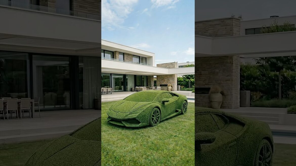 I Grew a Car in My Backyard 🏎️😳 #gardendesign #plants #gardenmakeover #backyard