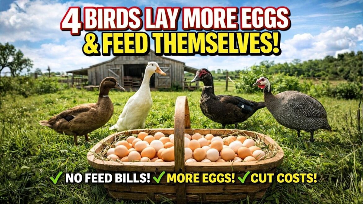 These 4 Birds Lay More Eggs and Feed Themselves Without Buying Feed