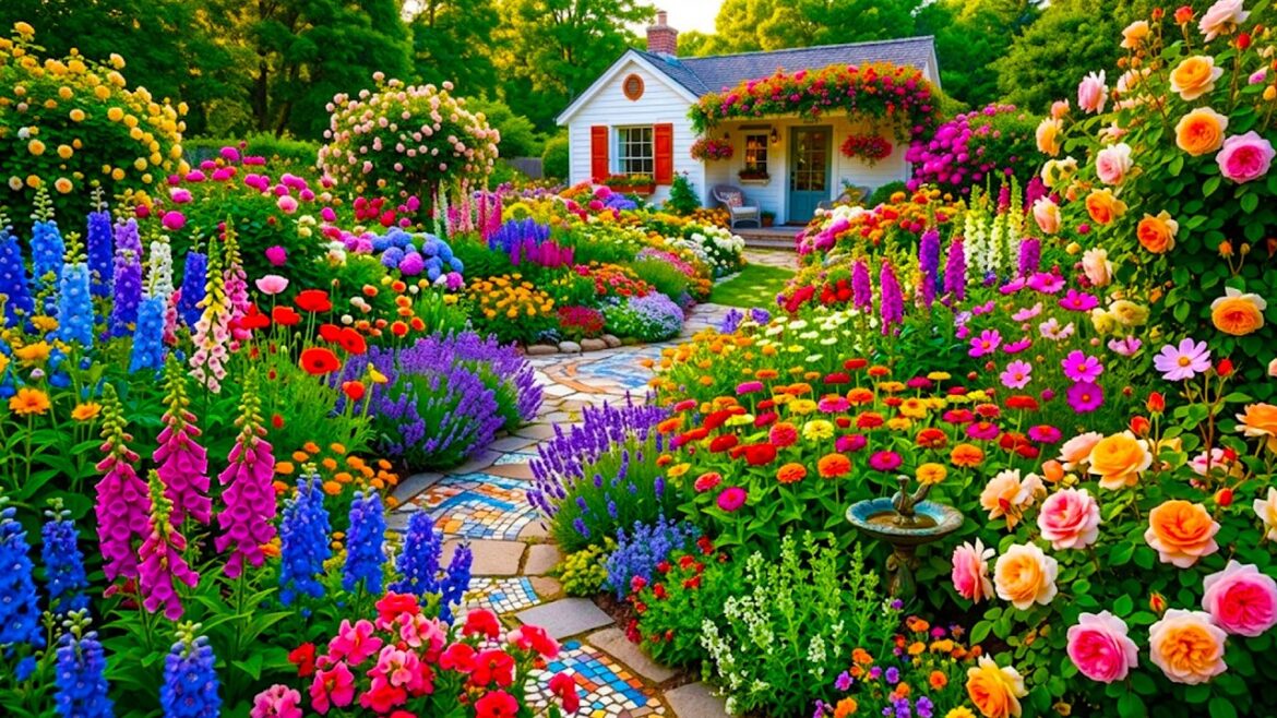 Beautiful Garden House Tour 🌸 | Small Front Yard Transformation & Design Ideas