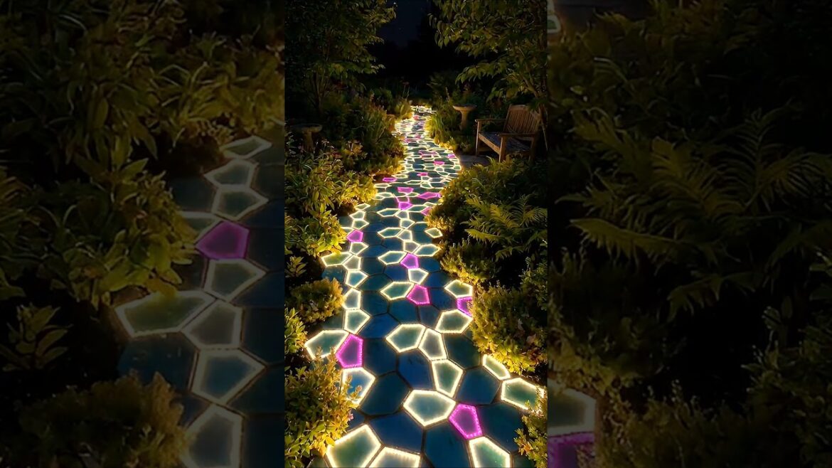 Turn Plastic Bottles into a Glowing Garden Path (DIY) #usa #shorts Turn Plastic Bottles into a Glowing Garden Path (DIY) #usa #shorts