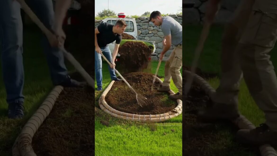 Beautiful Curved Flower Bed Garden Design | Simple Backyard Landscaping Idea #gardendesign #backyard