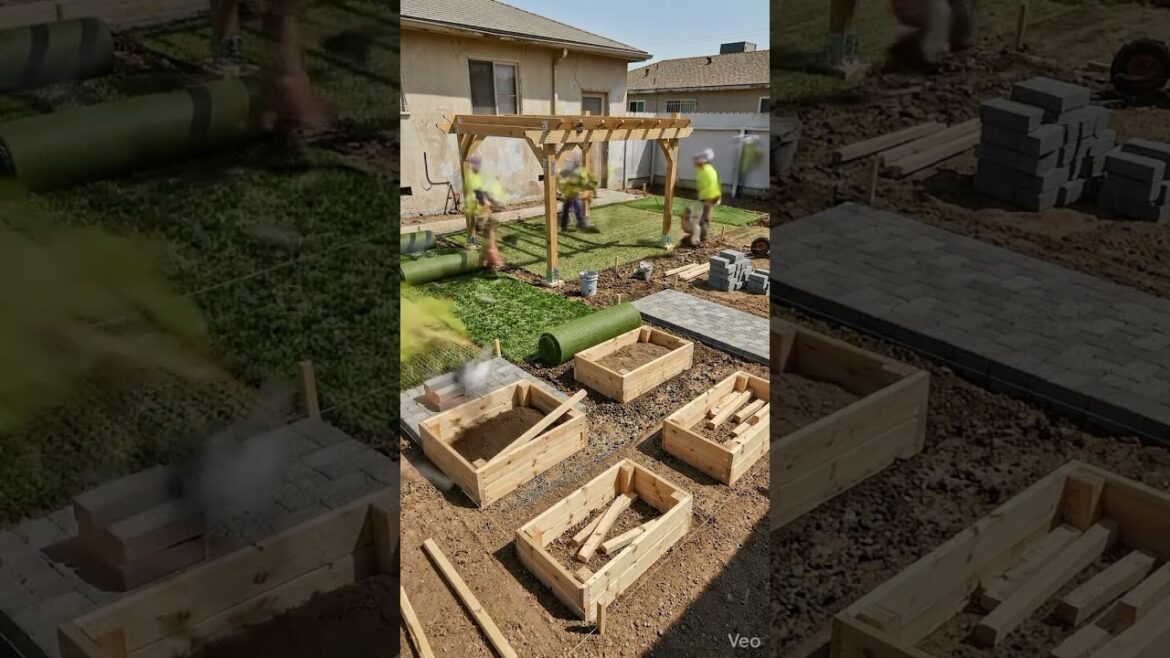 From Dry Barren Land to Luxury Garden Oasis. #gardendesign #satisfying From Dry Barren Land to Luxury Garden Oasis. #gardendesign #satisfying