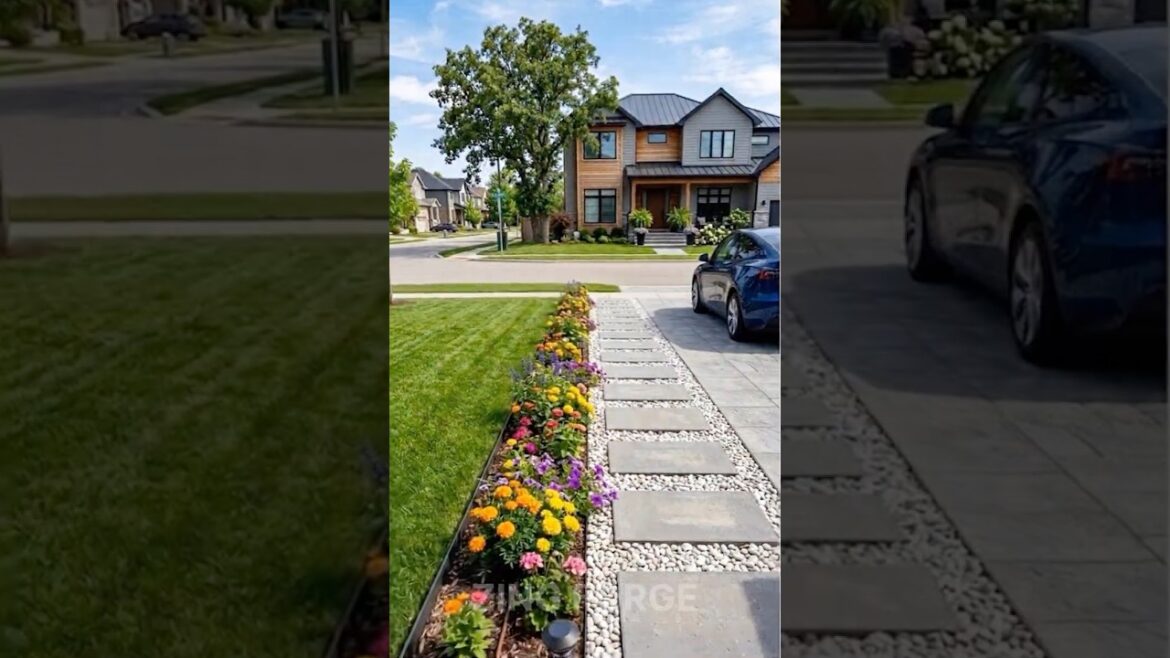 Front Yard Pathway Transformation 🌿#shorts #gardendesign #landscape #transformation #viralshorts Front Yard Pathway Transformation 🌿#shorts #gardendesign #landscape #transformation #viralshorts