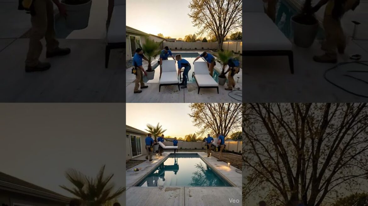 Backyard/Landscape/Pool #aivideo #trend #subscribe #viral #trendingshorts #wood