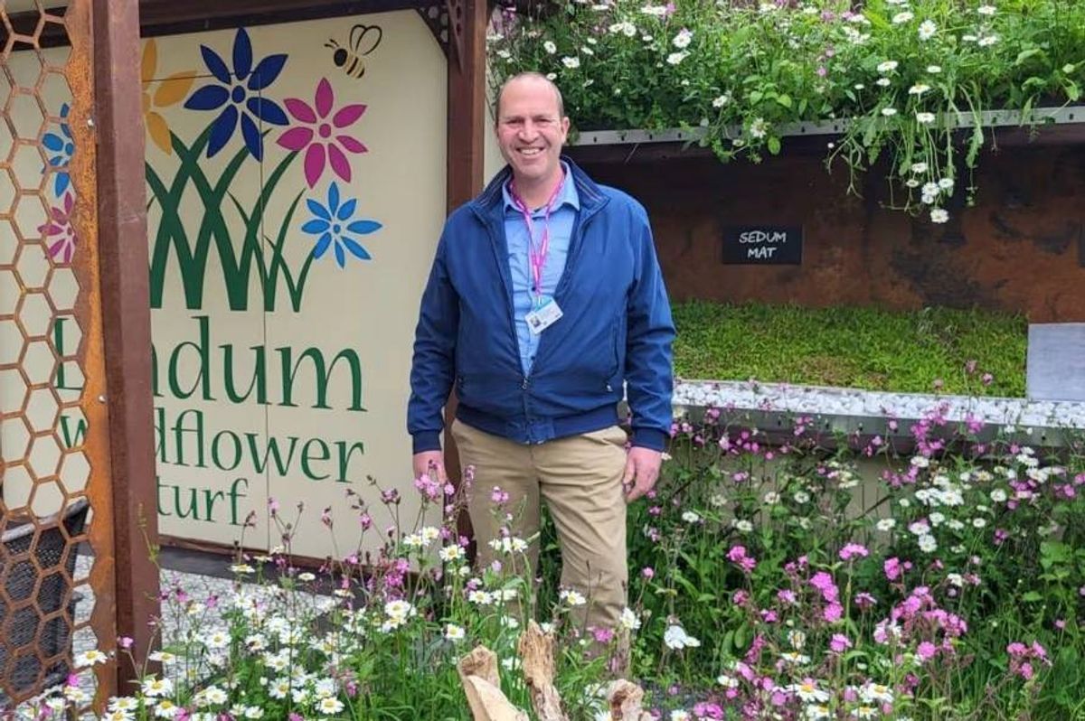 Peter Dowdall at the Chelsea Flower Show