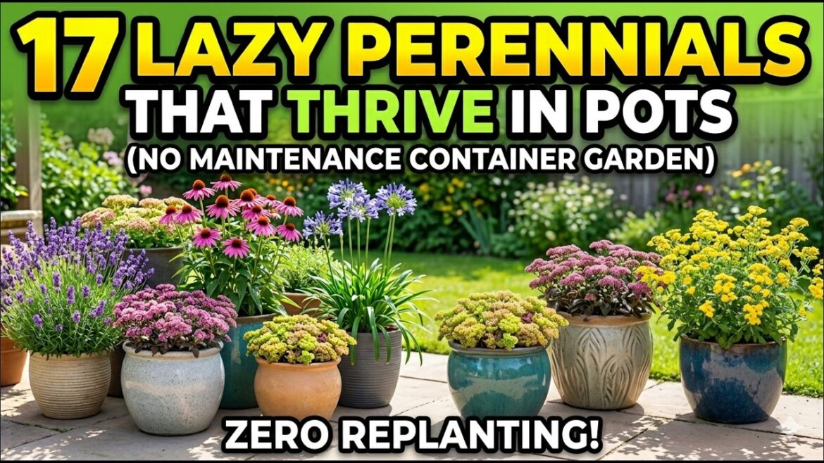 17 Lazy Perennials That Thrive in Pots (No maintenance container garden) 17 Lazy Perennials That Thrive in Pots (No maintenance container garden)