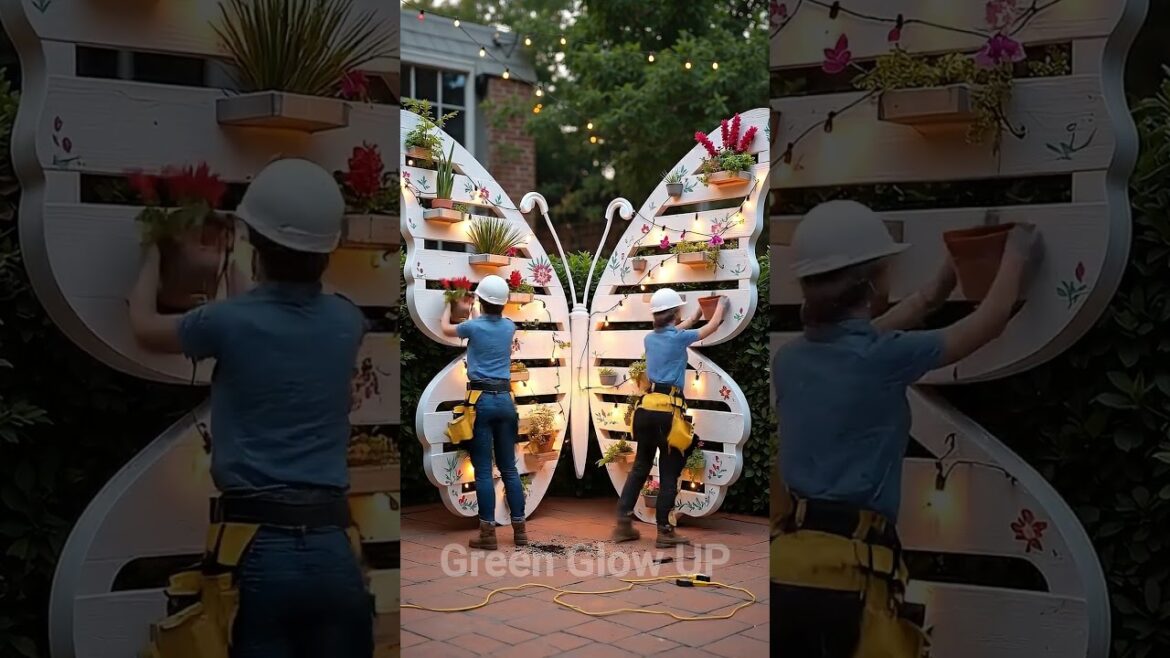 I Built a GIANT Glowing Butterfly Garden! | Backyard Transformation #greenglowup #diy #timelapse I Built a GIANT Glowing Butterfly Garden! | Backyard Transformation #greenglowup #diy #timelapse