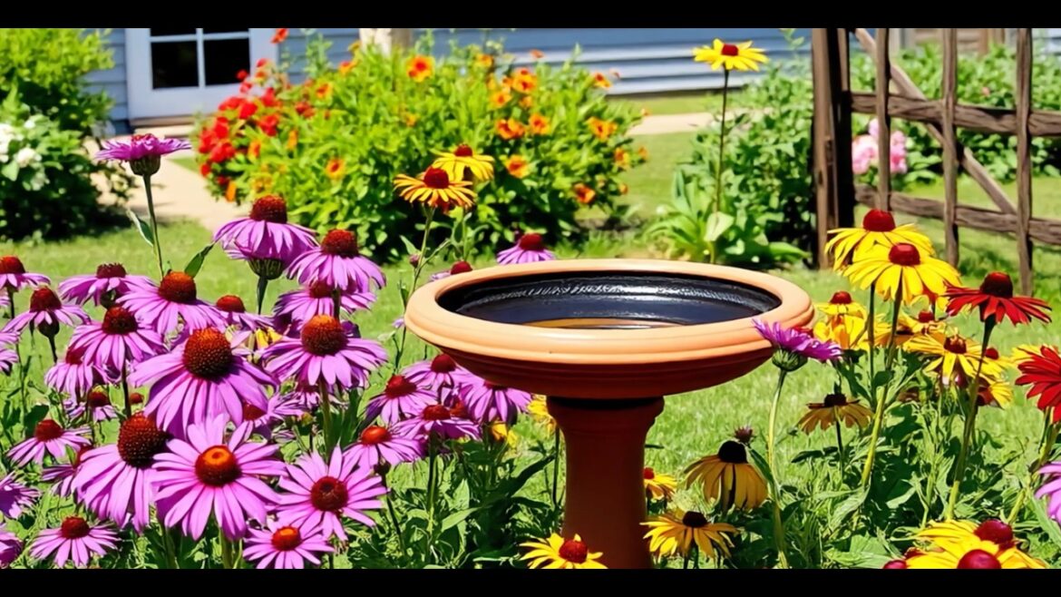 10 Serene Front Yard Garden Landscape Ideas with DIY Rustic & Vintage Terracotta Bird Bath 10 Serene Front Yard Garden Landscape Ideas with DIY Rustic & Vintage Terracotta Bird Bath