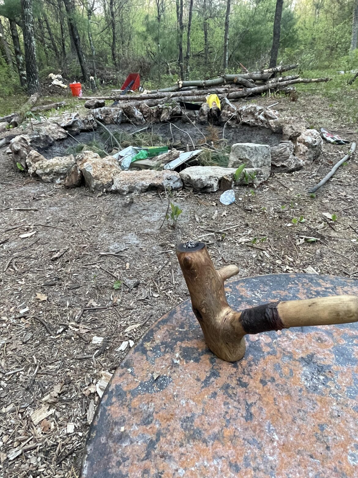 Nothing like a nice smoke from the apple wood after a day on the homestead kicks your ass