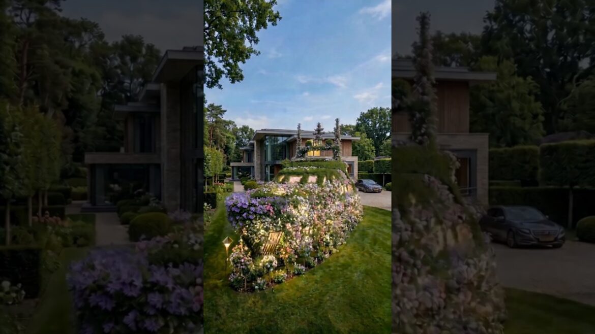 Luxury Floral Yacht Topiary Transformation Garden Masterpiece 🌸 #gardeningtips #shorts #diy