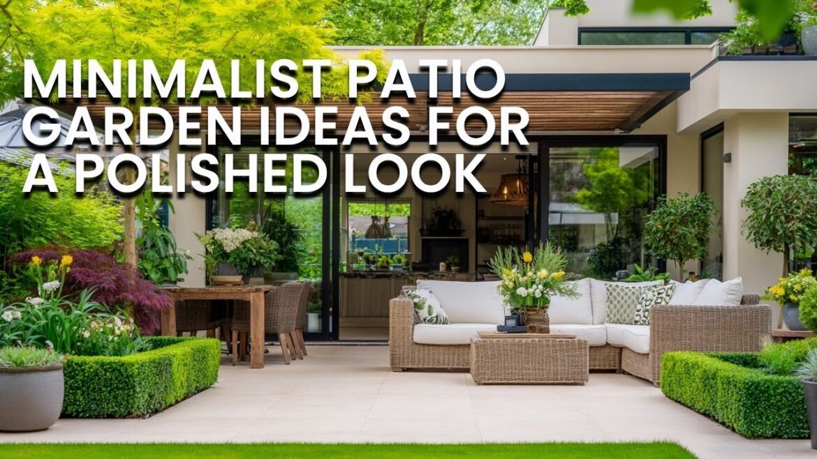 Minimalist Patio Garden Design Ideas for a Polished and Effortless Outdoor Space Minimalist Patio Garden Design Ideas for a Polished and Effortless Outdoor Space