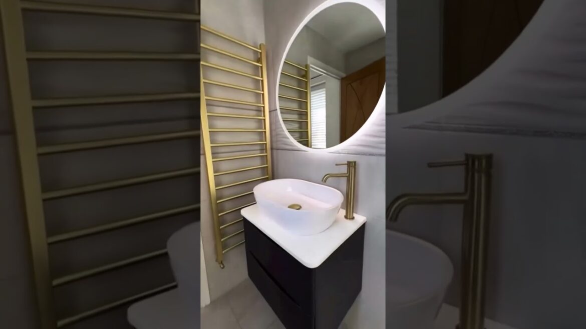 Vertical Storage Mastery in Modern Small Bathroom Design #garden#decor Vertical Storage Mastery in Modern Small Bathroom Design #garden#decor