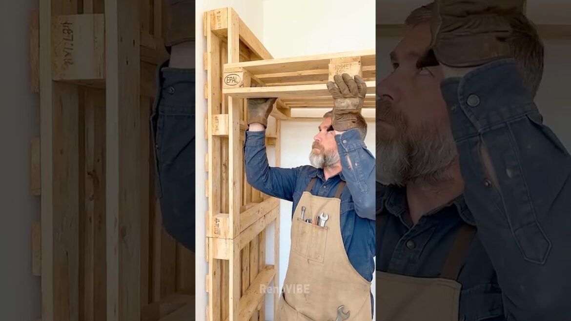 EPIC Pallet Bed DIY Awaits 👍🏼 Woodworking project 🪵 #DIY #Shorts EPIC Pallet Bed DIY Awaits 👍🏼 Woodworking project 🪵 #DIY #Shorts