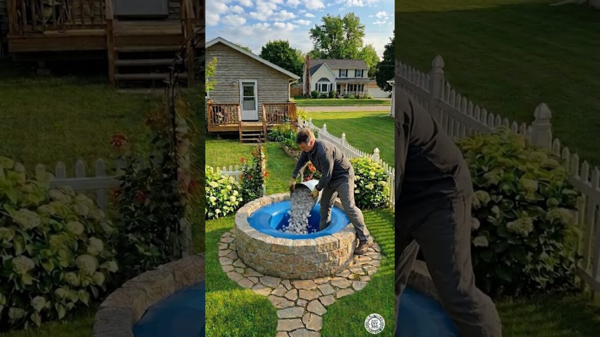 Tractor Tire Turned into Bird Bath Pond | DIY Garden Idea #birdslover #birds #tractortire #cleaning Tractor Tire Turned into Bird Bath Pond | DIY Garden Idea #birdslover #birds #tractortire #cleaning
