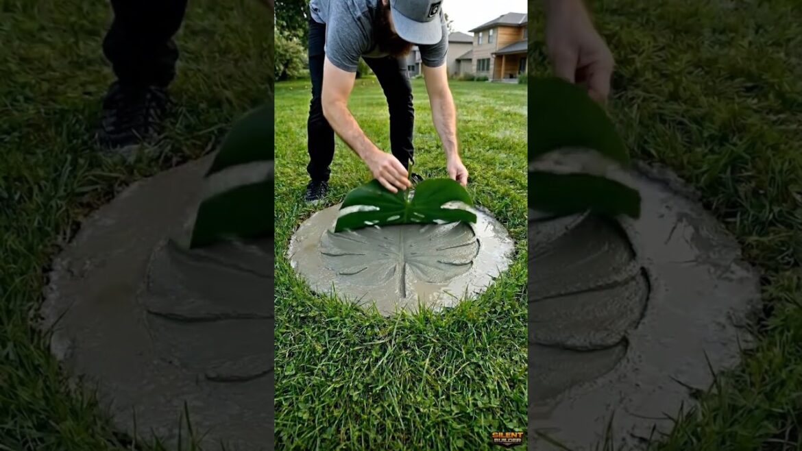 DIY Monstera Leaf Concrete Garden Path ๐ฟ DIY Monstera Leaf Concrete Garden Path ๐ฟ