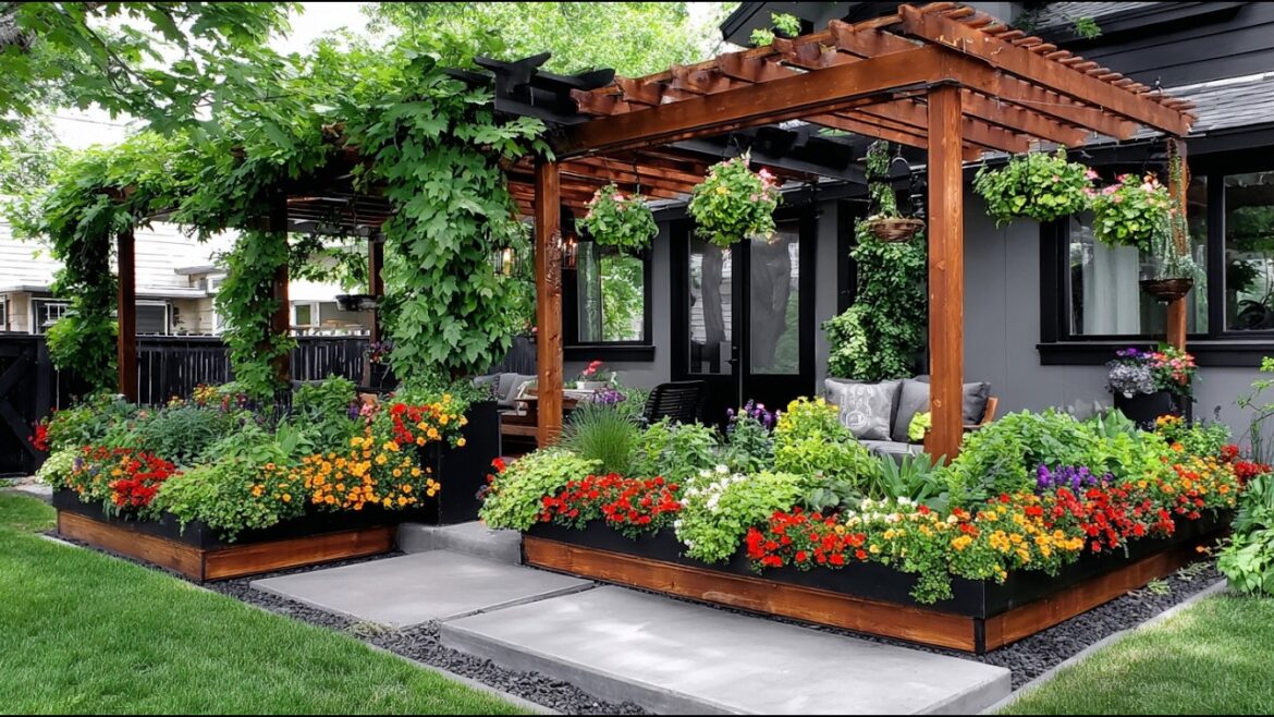 16 Small Pergola Design Ideas for Small House’s Compact Front Yard Garden
