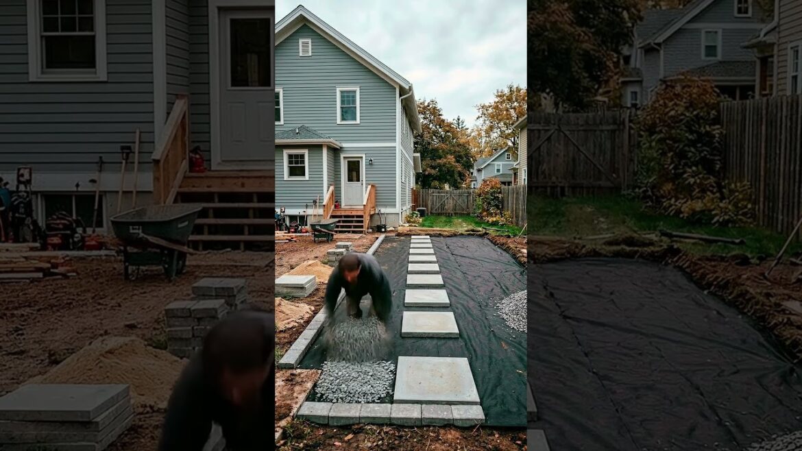 How to Build a Modern Garden Walkway 🛣️🥀 How to Build a Modern Garden Walkway 🛣️🥀
