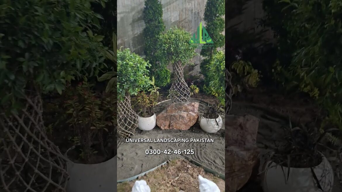 how to use pebbles in your backyard Landscape 0300-42-46-125 ULP LANDSCAPING Unique Garden designs