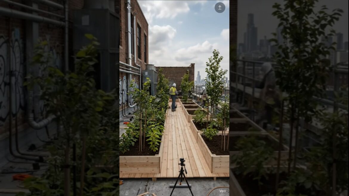 Urban Rooftop Garden Build | Scandinavian Cozy City Transformation Urban Rooftop Garden Build | Scandinavian Cozy City Transformation