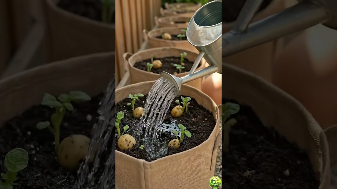 Home Garden Ideas | Grow X6 Potatoes Easily in Grow Bags 🥔 #diy Home Garden Ideas | Grow X6 Potatoes Easily in Grow Bags 🥔 #diy