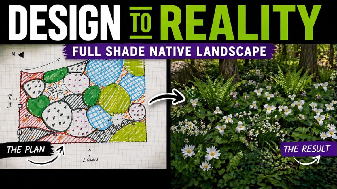 A Shade Garden That’s FULL of Color! | Full Shade Native Plant Design (Step-by-Step) A Shade Garden That's FULL of Color! | Full Shade Native Plant Design (Step-by-Step)