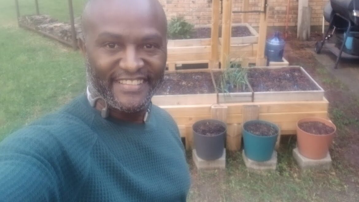 New Raised Beds Loading, Until Then Container Garden!!!!!
