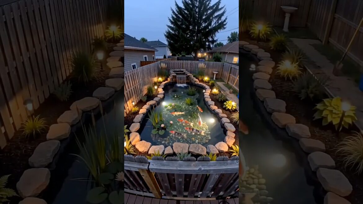 Brought our pond back to life #timelapse #backyard #satisfying #diy Brought our pond back to life #timelapse #backyard #satisfying #diy