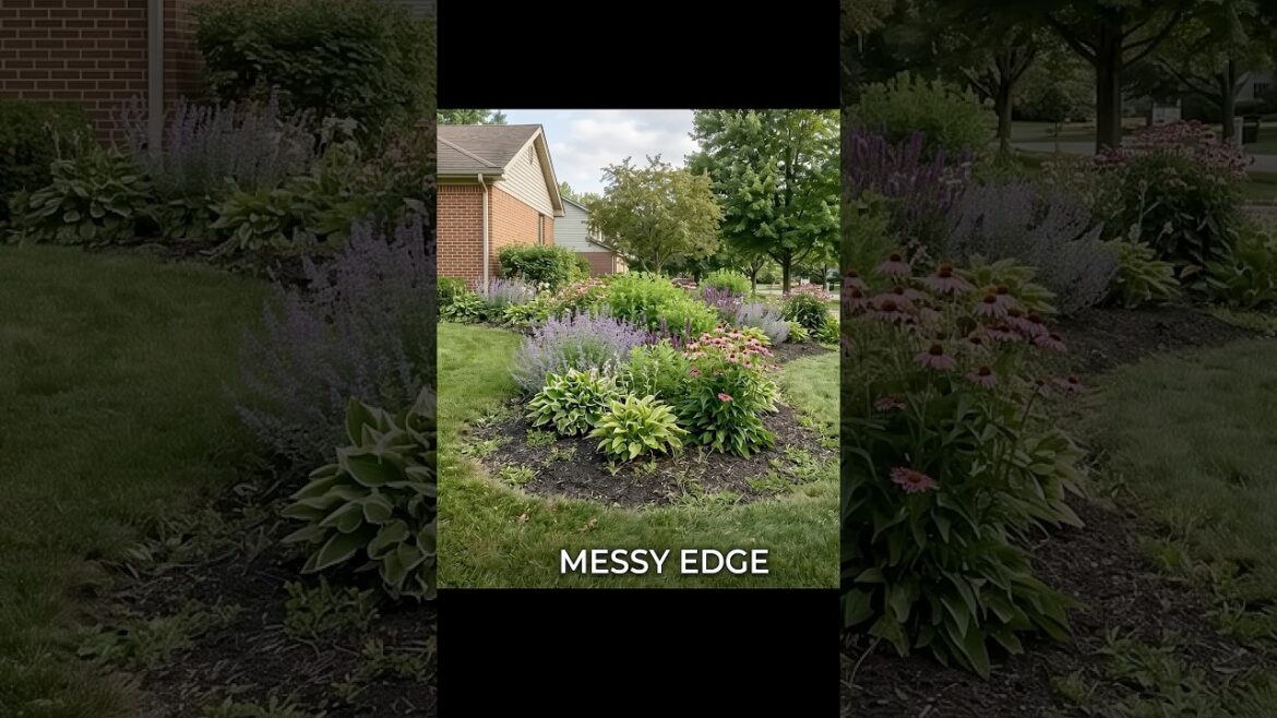 SLOPPY Garden look? Here’s an easy fix! #gardeningtips #gardendesign #landscapedesign #gardenbed SLOPPY Garden look? Here's an easy fix! #gardeningtips #gardendesign #landscapedesign #gardenbed