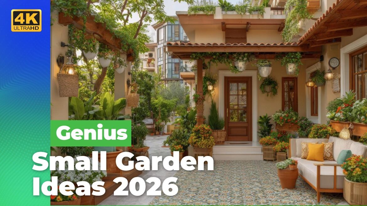 Genius Small Garden Ideas 2026 | Compact Outdoor Designs & Modern Trends for Tiny Spaces.